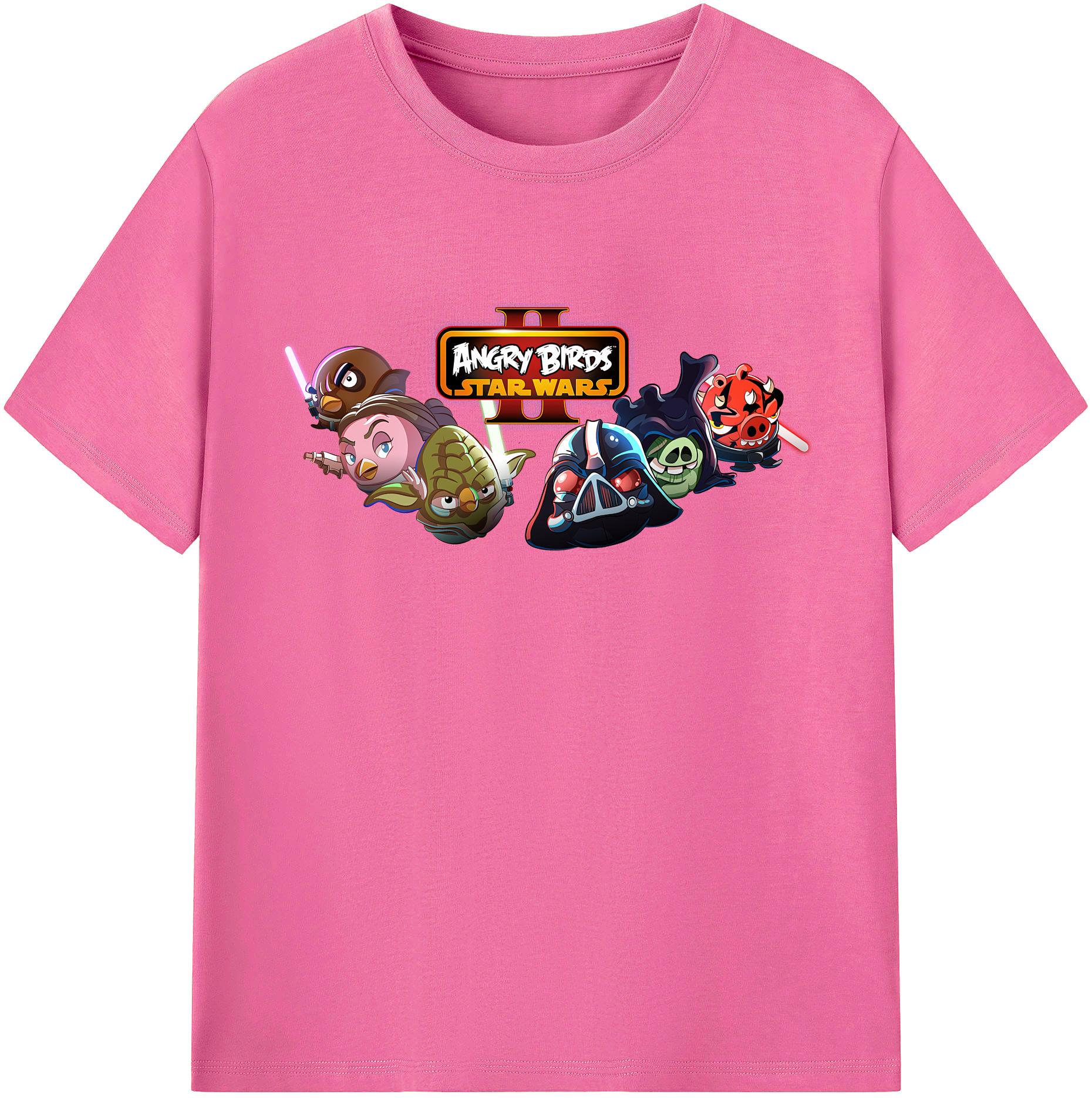 （画像用） Angry Birds アングリーバード レディースカジュアルプリントTシャツ（綿100％）